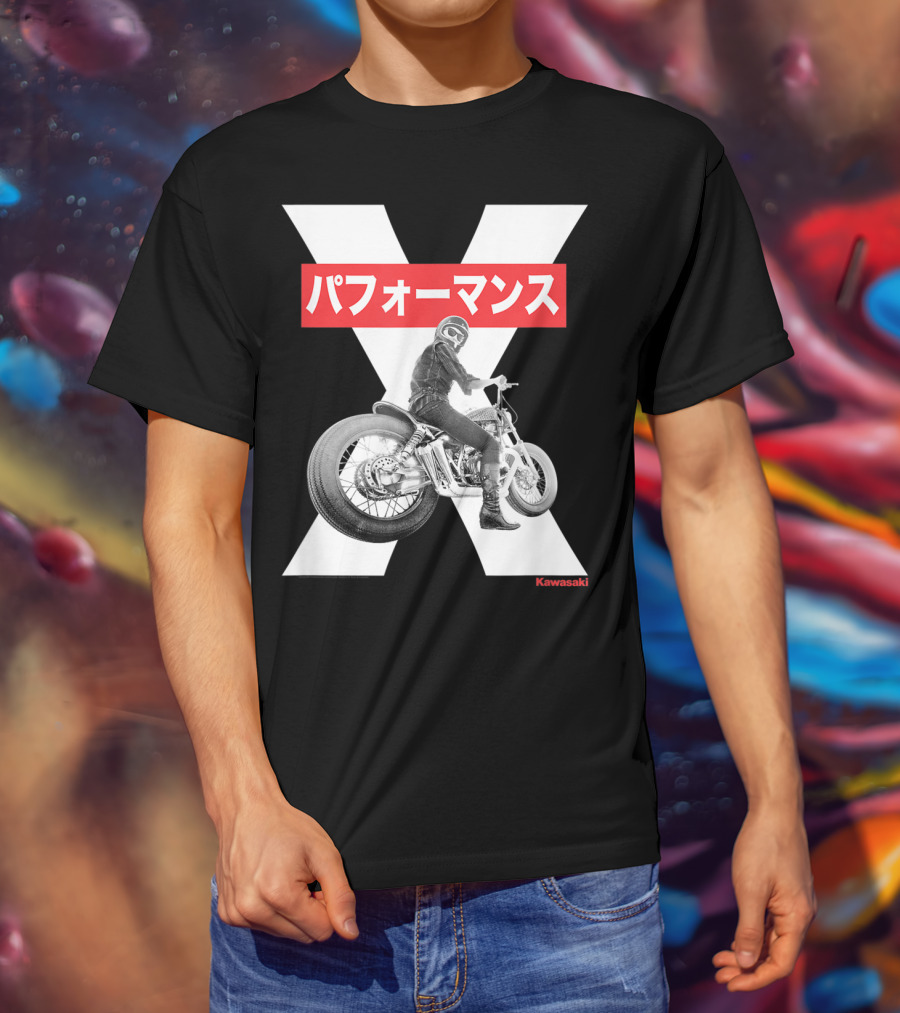 Kawasaki Performance Classic Motorcycle X T-Shirt
