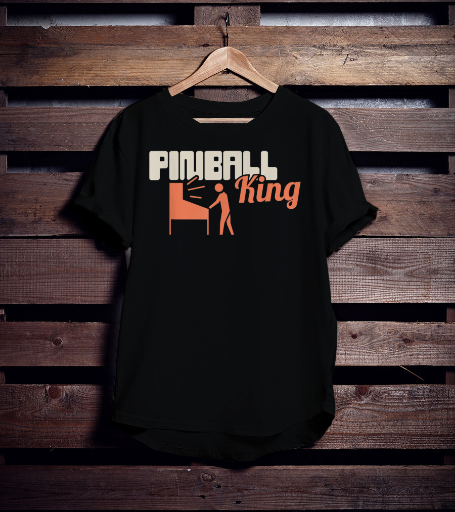 Pinball King Funny Pinball Machine Collecting T-Shirt