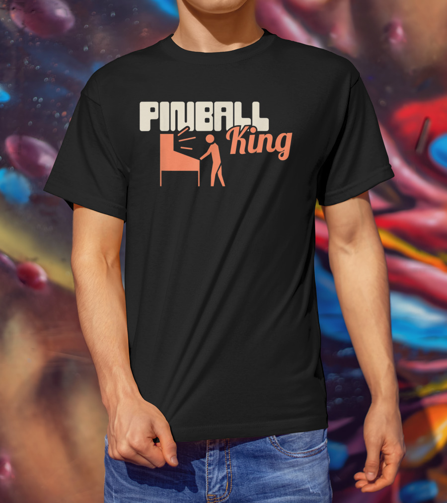 Pinball King Funny Pinball Machine Collecting T-Shirt
