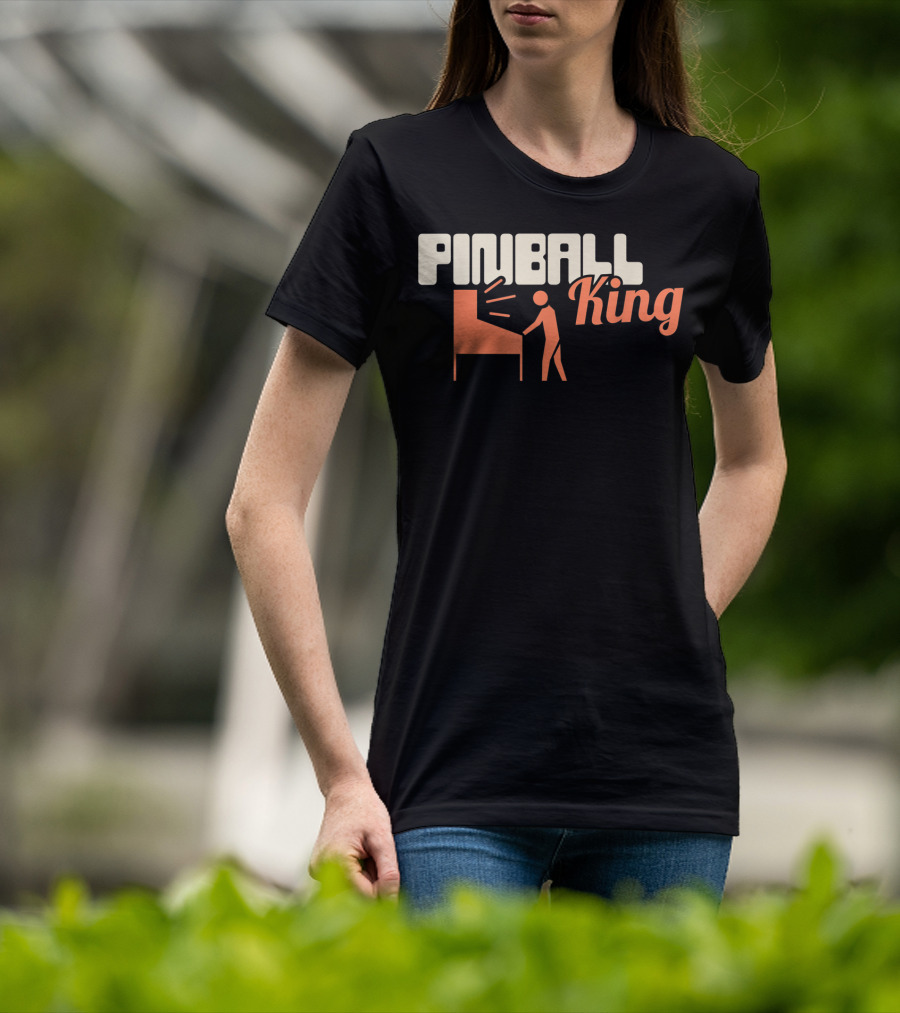 Pinball King Funny Pinball Machine Collecting T-Shirt