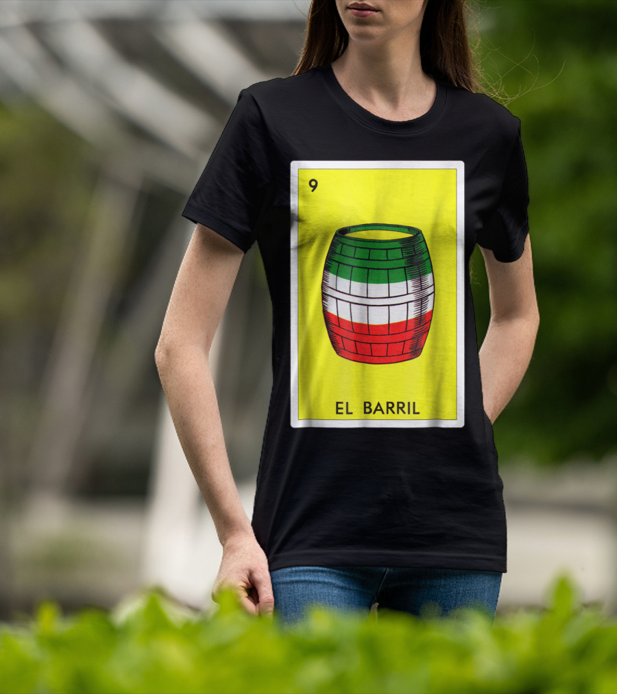 Loteria El Barril Card 9 Mexican Colors Classic Version T-Shirt
