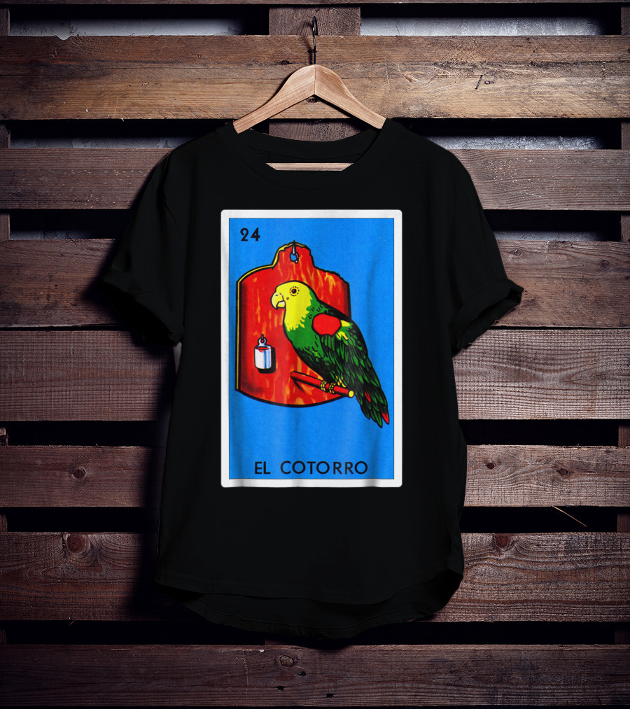 Loteria El Cotorro 24 Classic Version Parrot Card Game T-Shirt