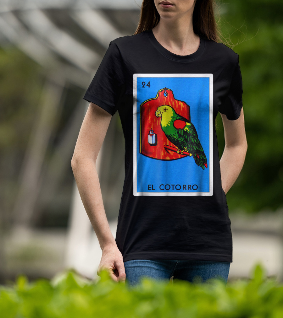 Loteria El Cotorro 24 Classic Version Parrot Card Game T-Shirt