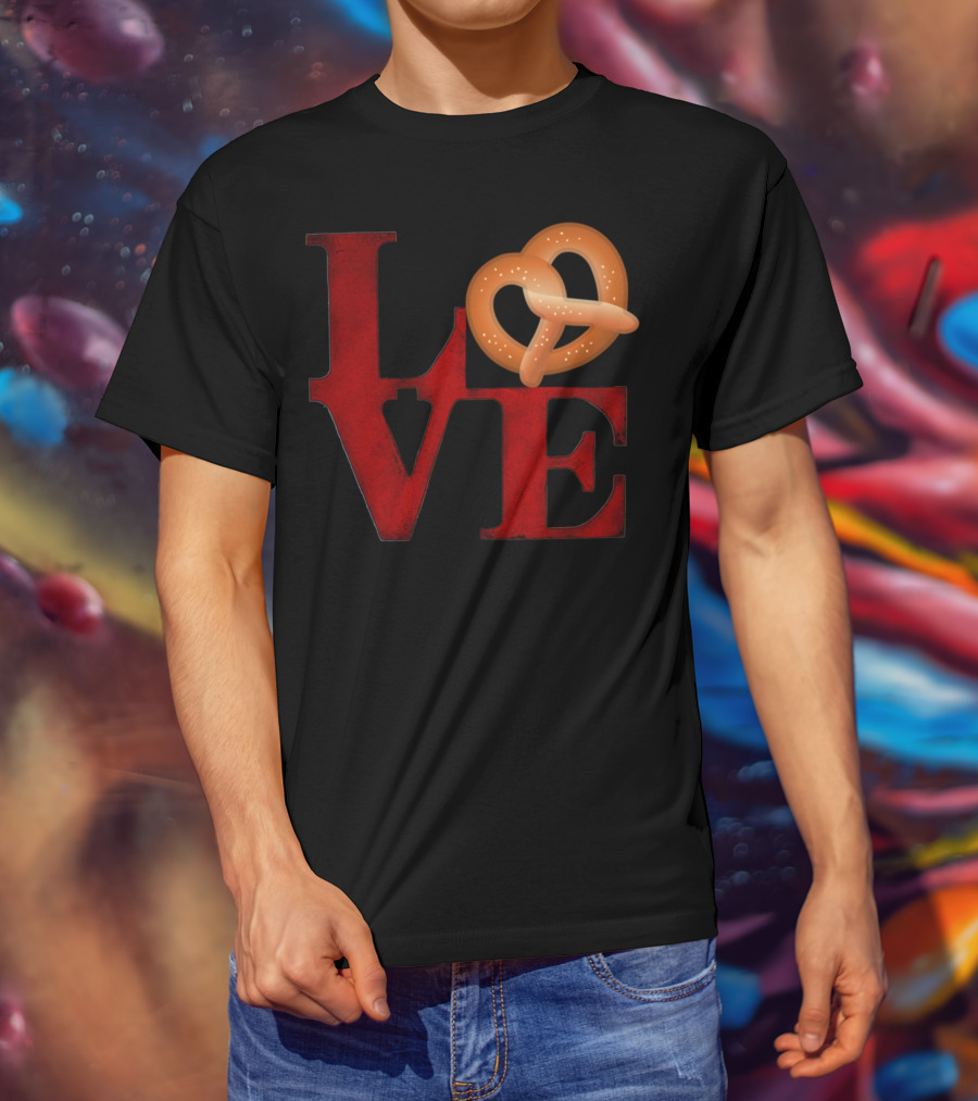 Love Pretzel Philly Emoji Nostalgic T-Shirt