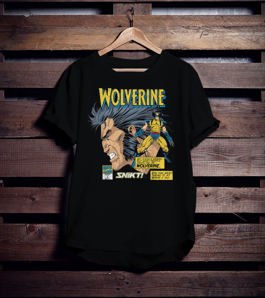 Marvel Comics Wolverine My Name Is Logan SNIKT T-Shirt