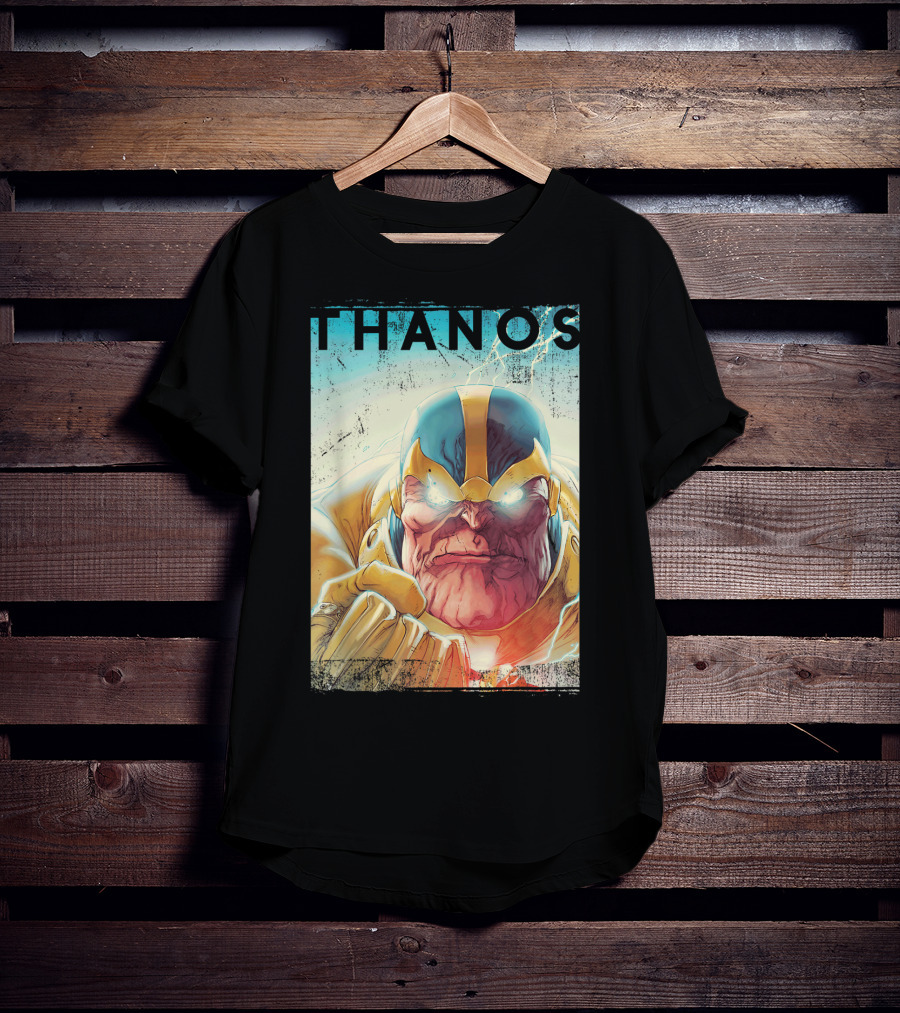 Marvel Thanos Vintage Iconic Character Close-Up T-Shirt