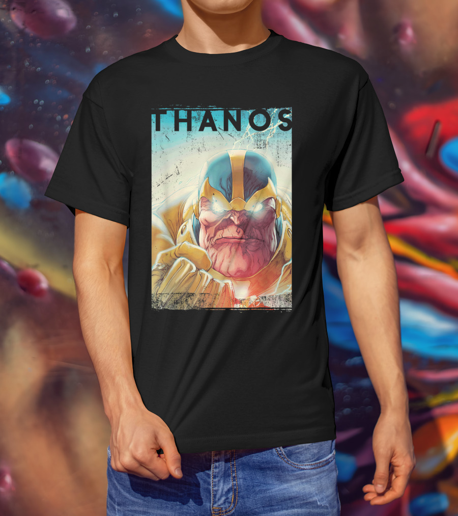 Marvel Thanos Vintage Iconic Character Close-Up T-Shirt