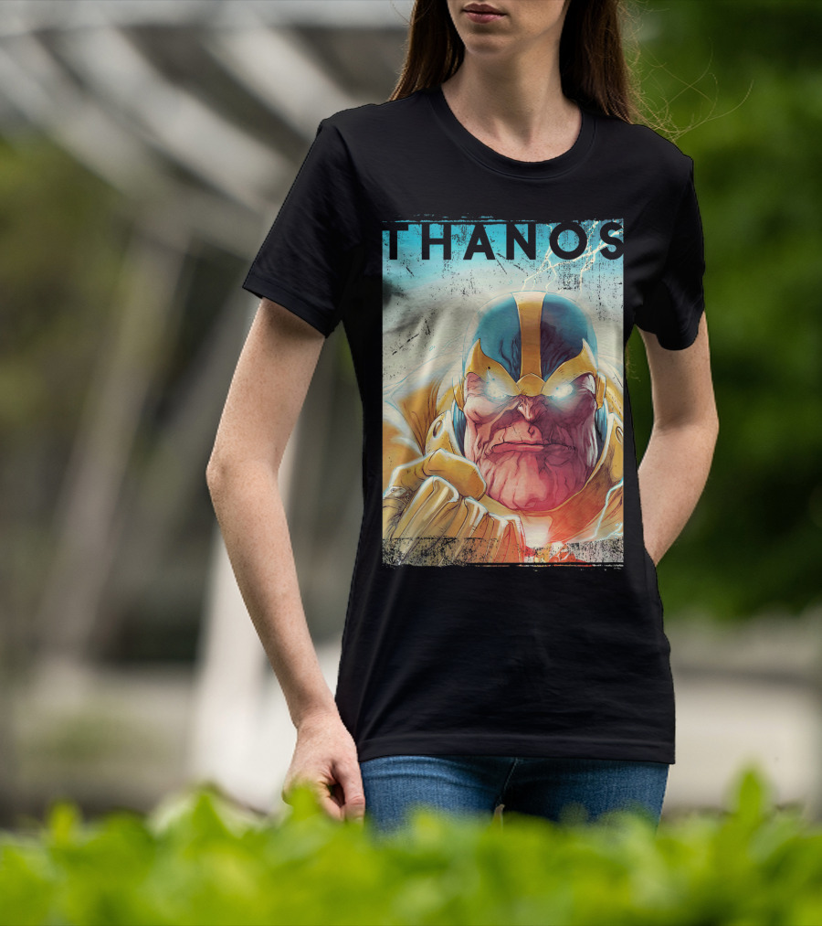 Marvel Thanos Vintage Iconic Character Close-Up T-Shirt