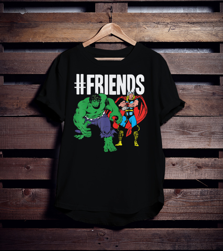 Marvel Thor Hulk #Friends T-Shirt