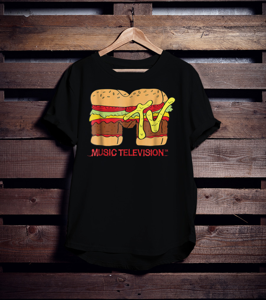 MTV Classic Hamburger Music Television T-Shirt