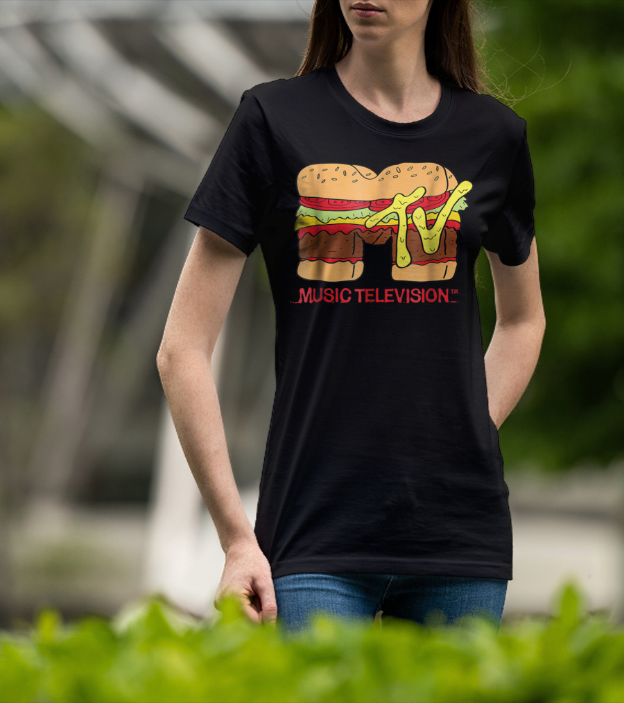 MTV Classic Hamburger Music Television T-Shirt