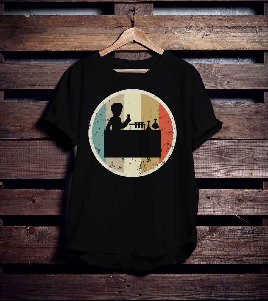 Laboratory Chemist Technician Science Retro T-Shirt