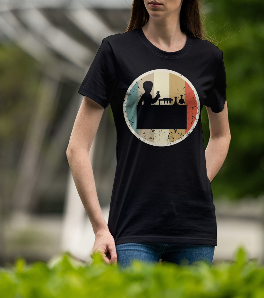 Laboratory Chemist Technician Science Retro T-Shirt