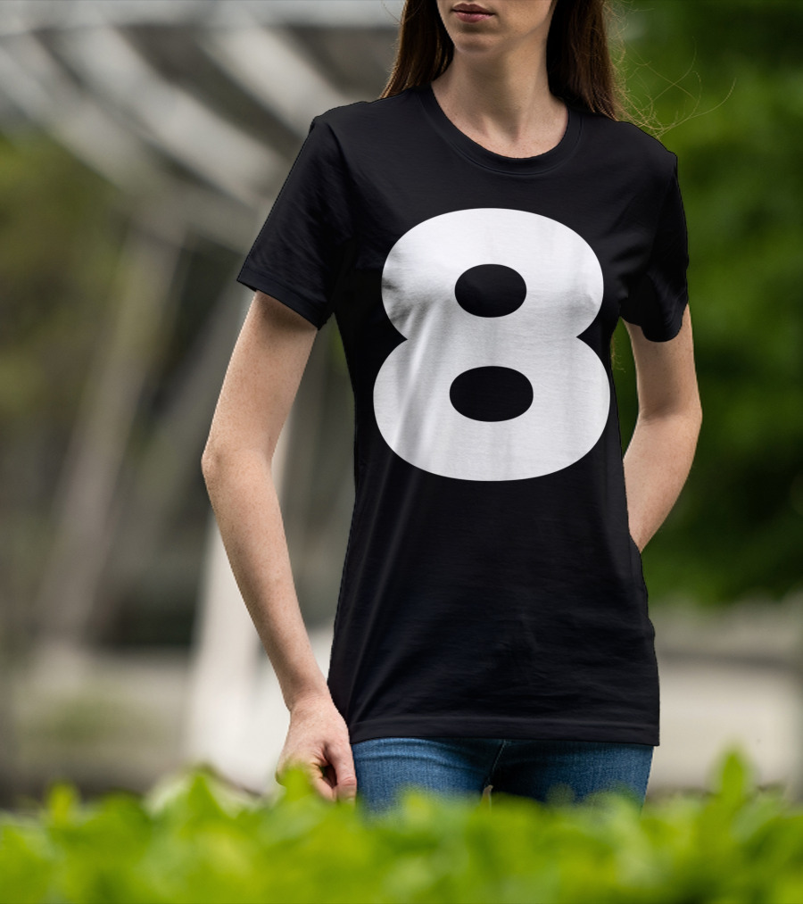 Number 8 Jersey Style Sport Team Fan Group T-Shirt