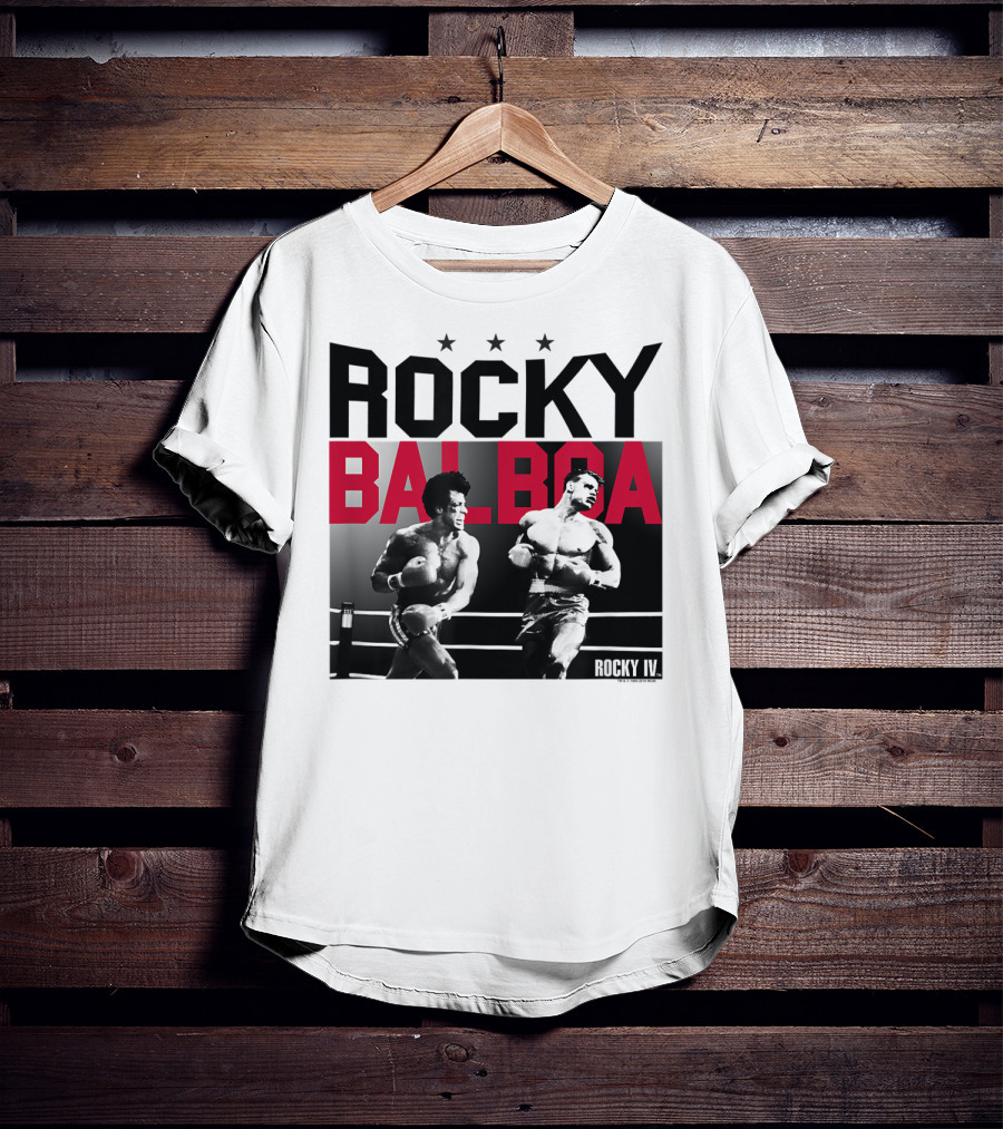 Rocky Balboa And Ivan Drago Fight Scene From Rocky IV Classic Look 30181 T-Shirt