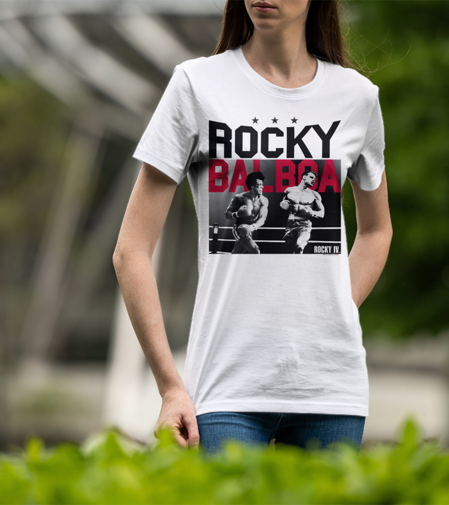 Rocky Balboa And Ivan Drago Fight Scene From Rocky IV Classic Look 30181 T-Shirt