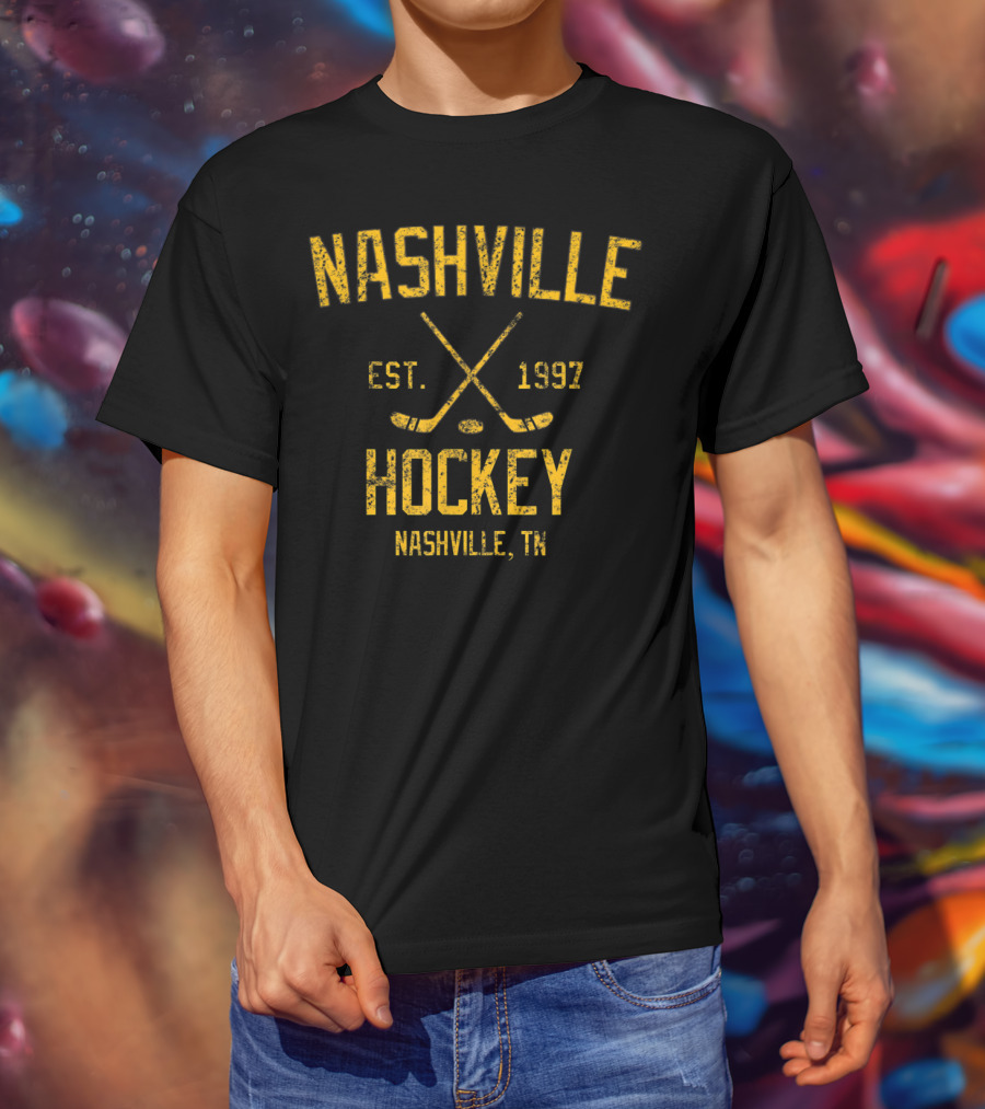 Nashville Hockey Est. 1997 Nashville TN Vintage T-Shirt