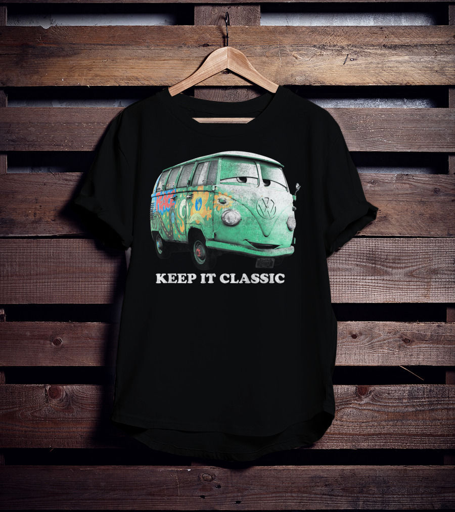 Disney Pixar Cars Fillmore Keep It Classic Volkswagen Van T-Shirt