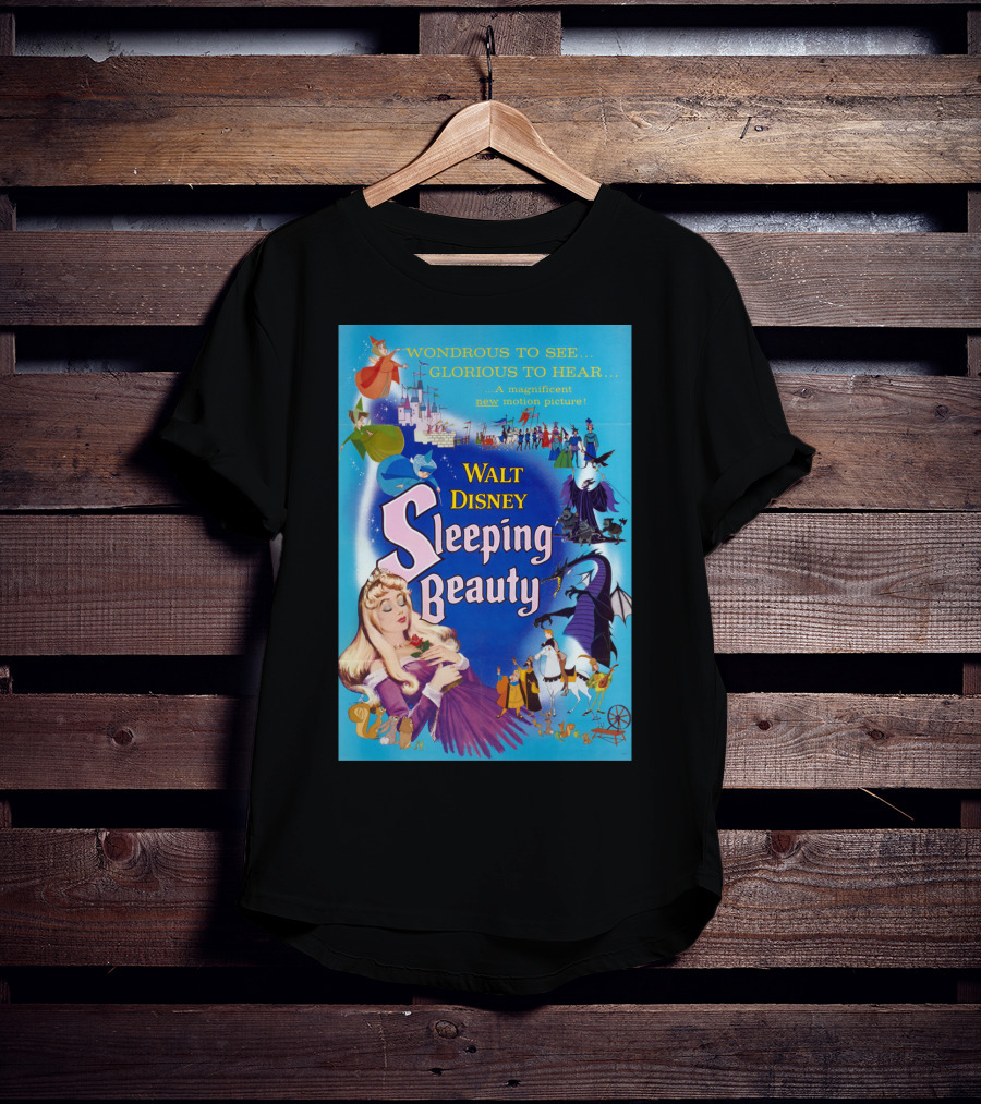 Walt Disney Sleeping Beauty Wondrous To See Glorious To Hear Motion Picture T-Shirt