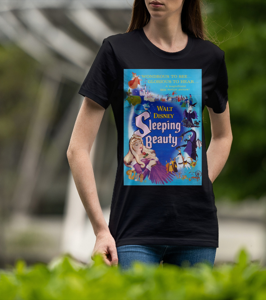 Walt Disney Sleeping Beauty Wondrous To See Glorious To Hear Motion Picture T-Shirt