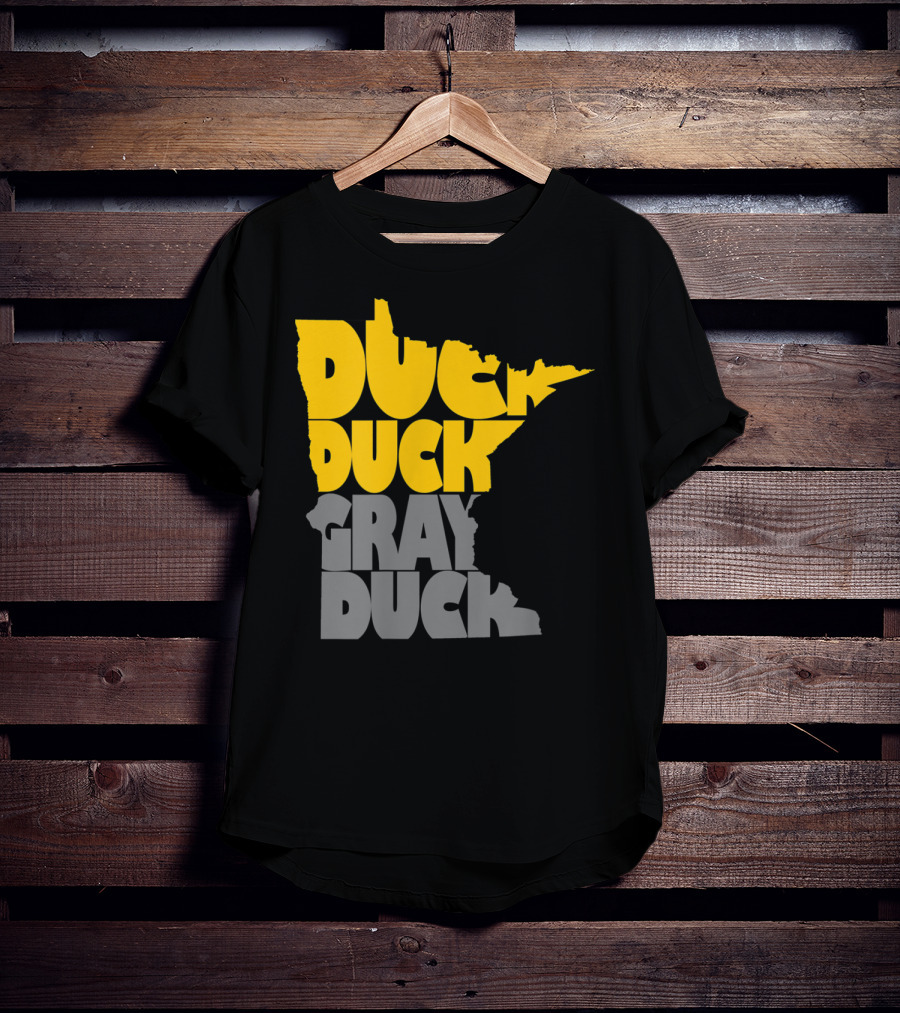 Duck Duck Gray Duck Minnesota Map T-Shirt
