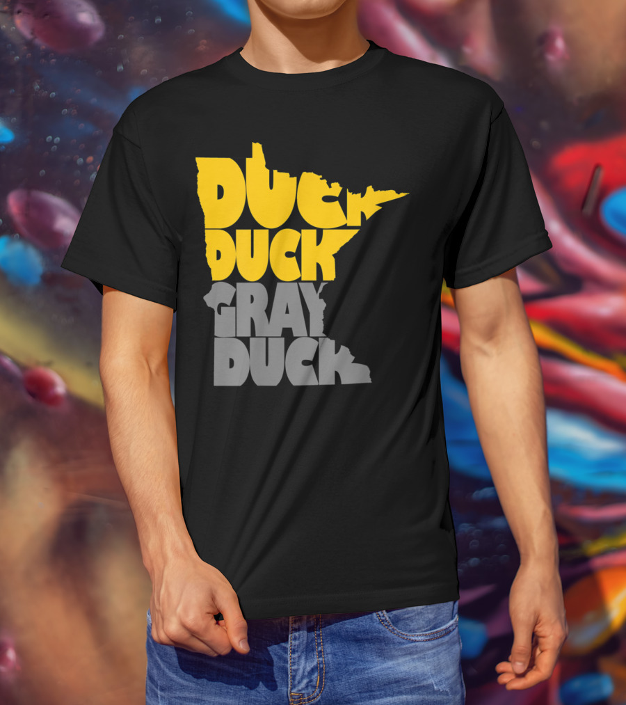 Duck Duck Gray Duck Minnesota Map T-Shirt