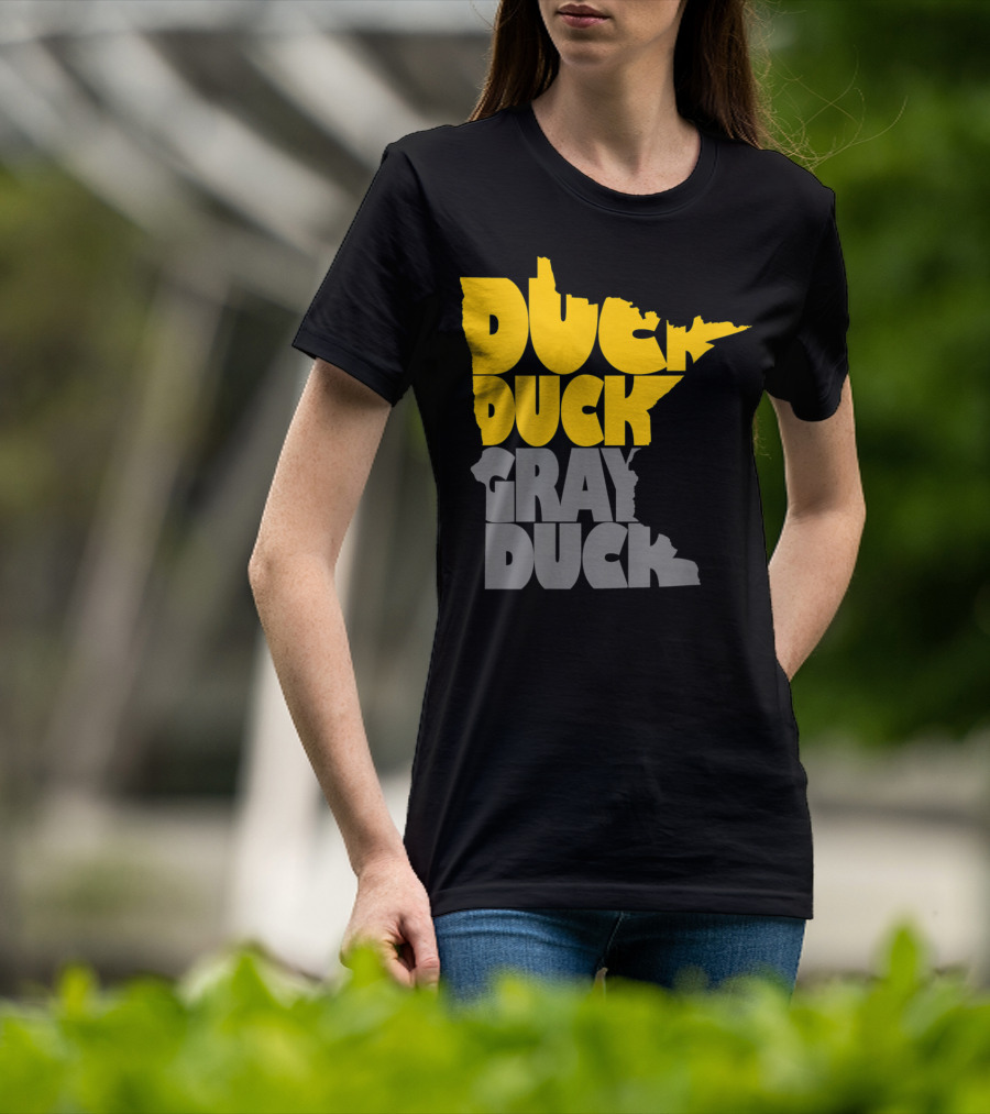 Duck Duck Gray Duck Minnesota Map T-Shirt