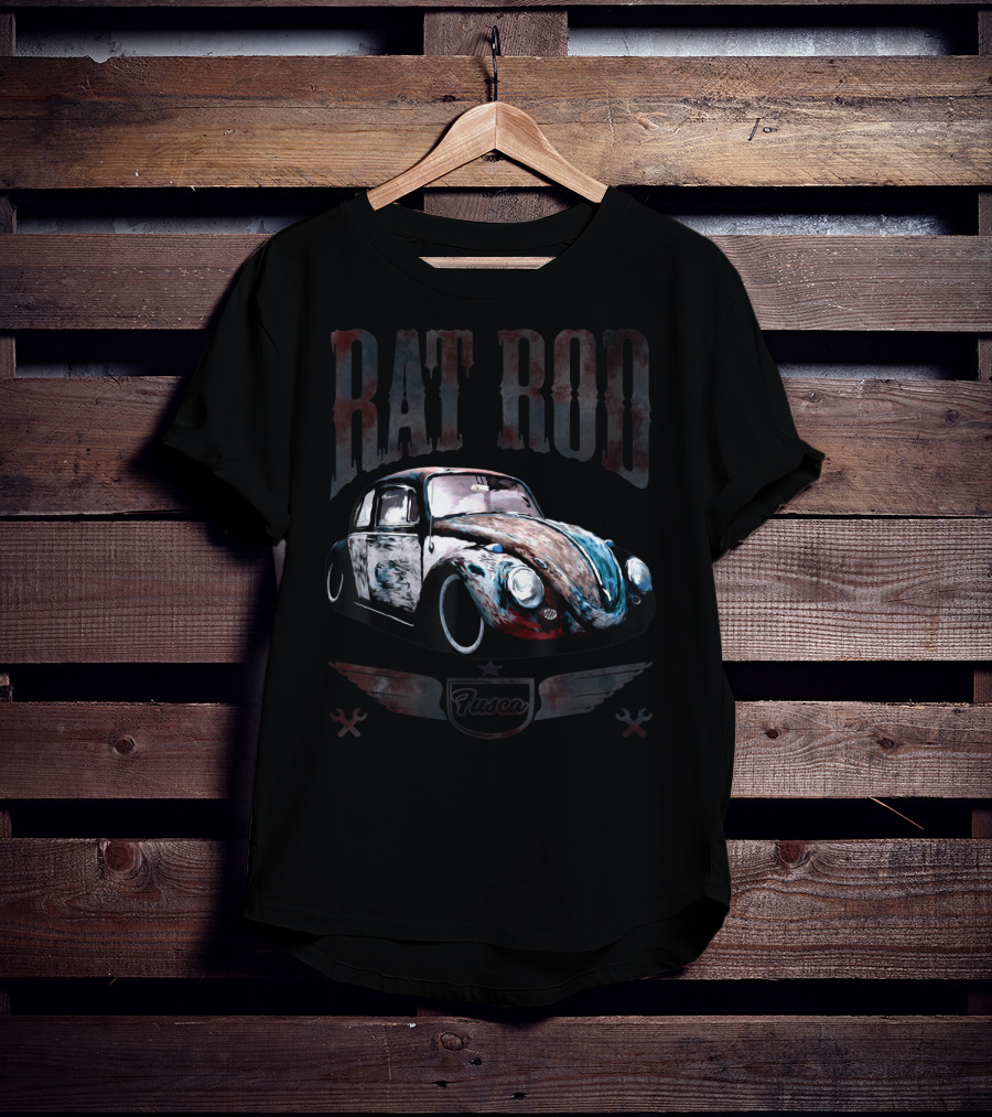 Fusca Rat Rod Classic Cars T-Shirt