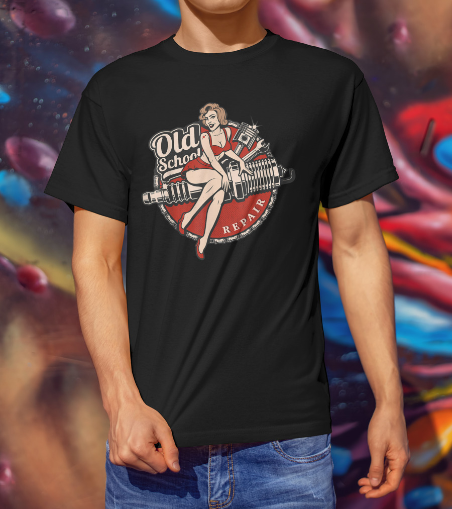 Old School Repair Vintage Classic Car T-Shirt