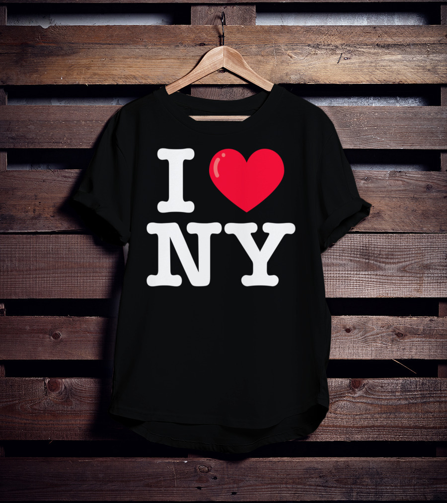 I Heart NY Classic Typewriter Font T-Shirt