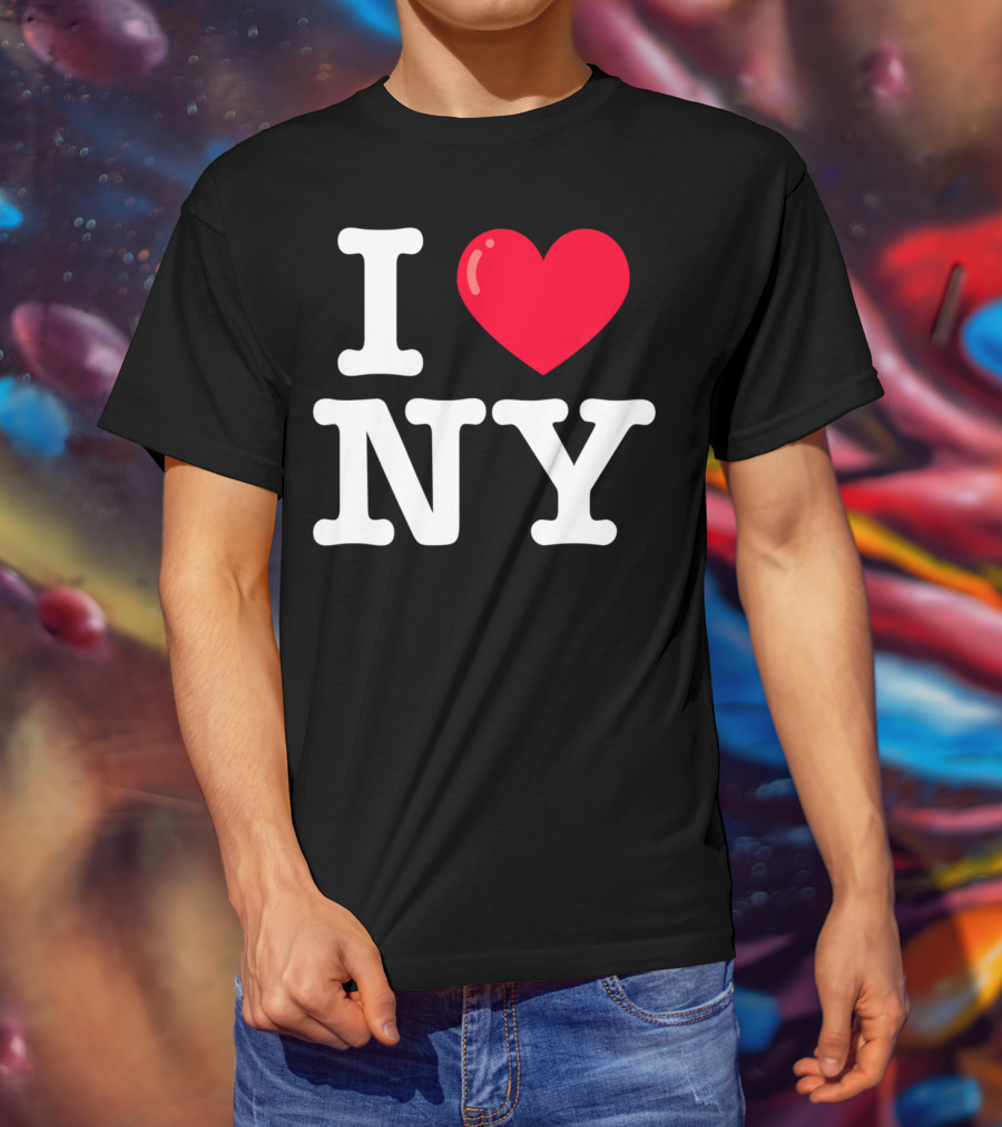I Heart NY Classic Typewriter Font T-Shirt