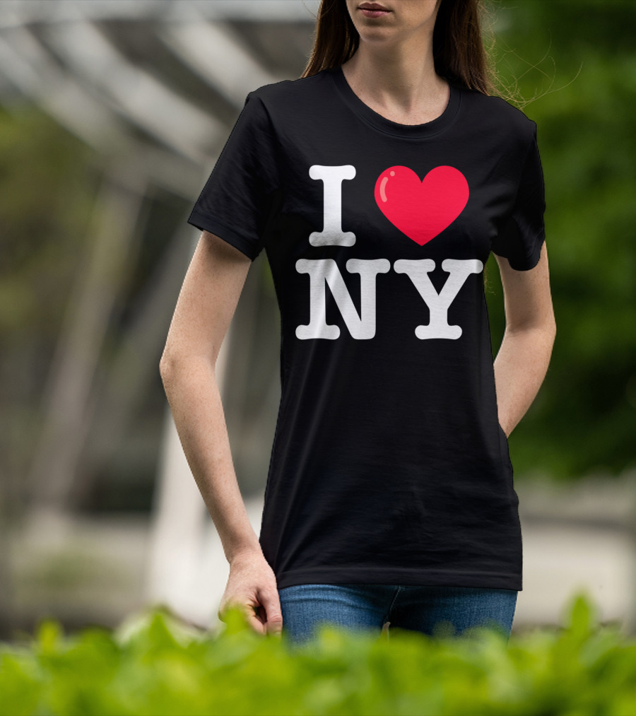 I Heart NY Classic Typewriter Font T-Shirt