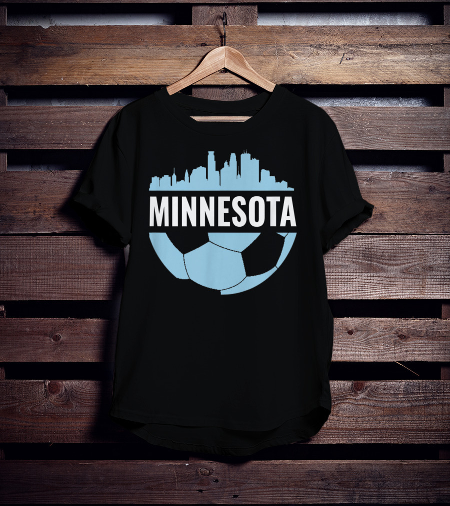Minnesota Soccer Pride Futbol Skyline T-Shirt