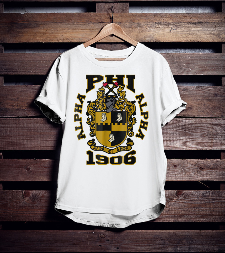 Alpha Phi Alpha Fraternity Crest 1906 ΑΦΑ T-Shirt