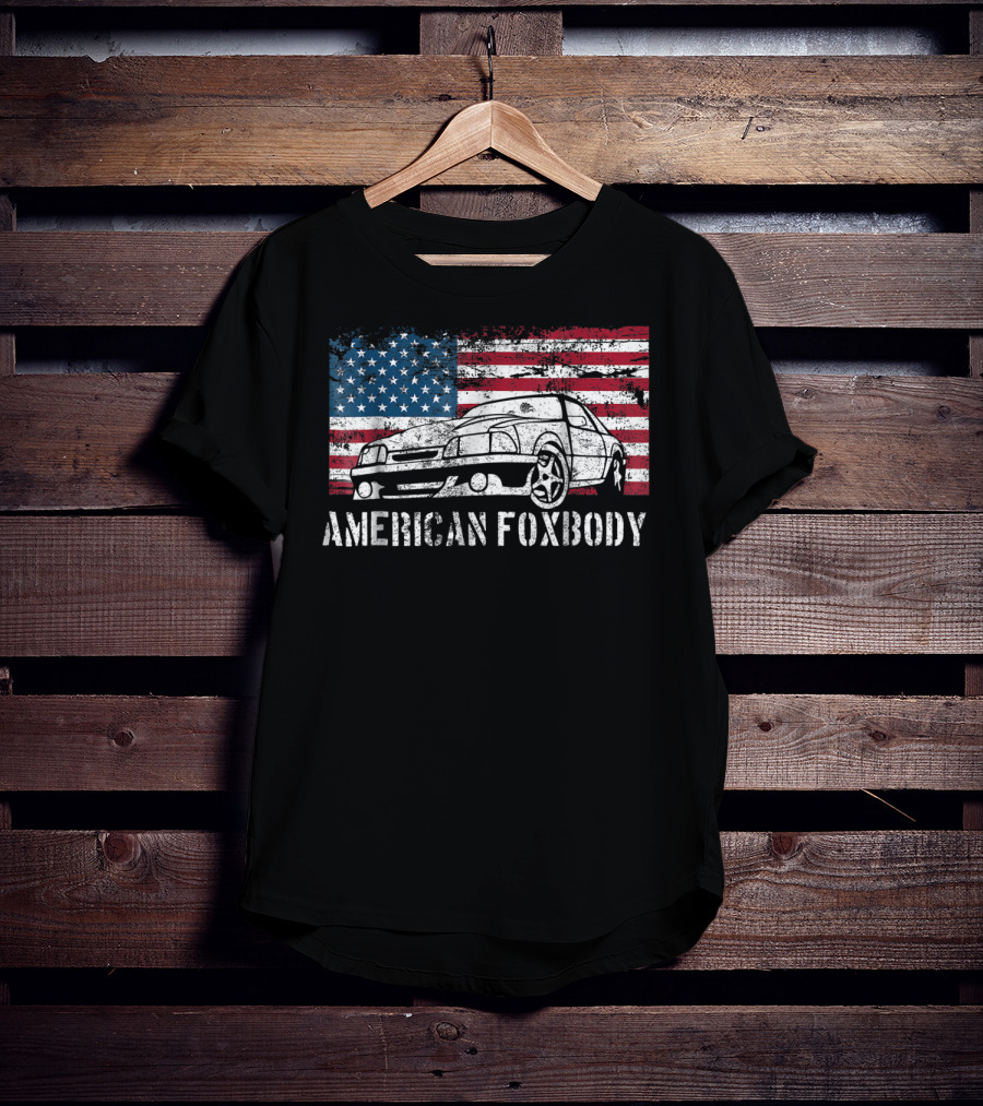American Foxbody Muscle Car Flag T-Shirt