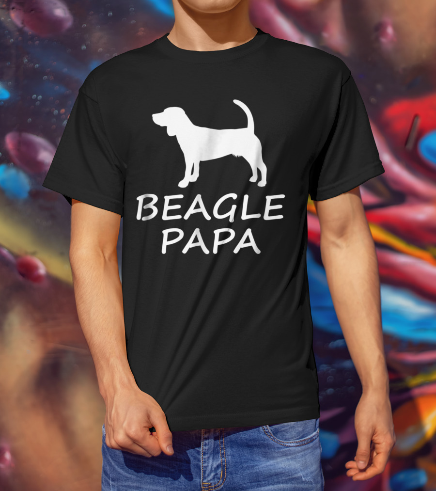Beagle Papa Funny Beagle Lover Dog T-Shirt