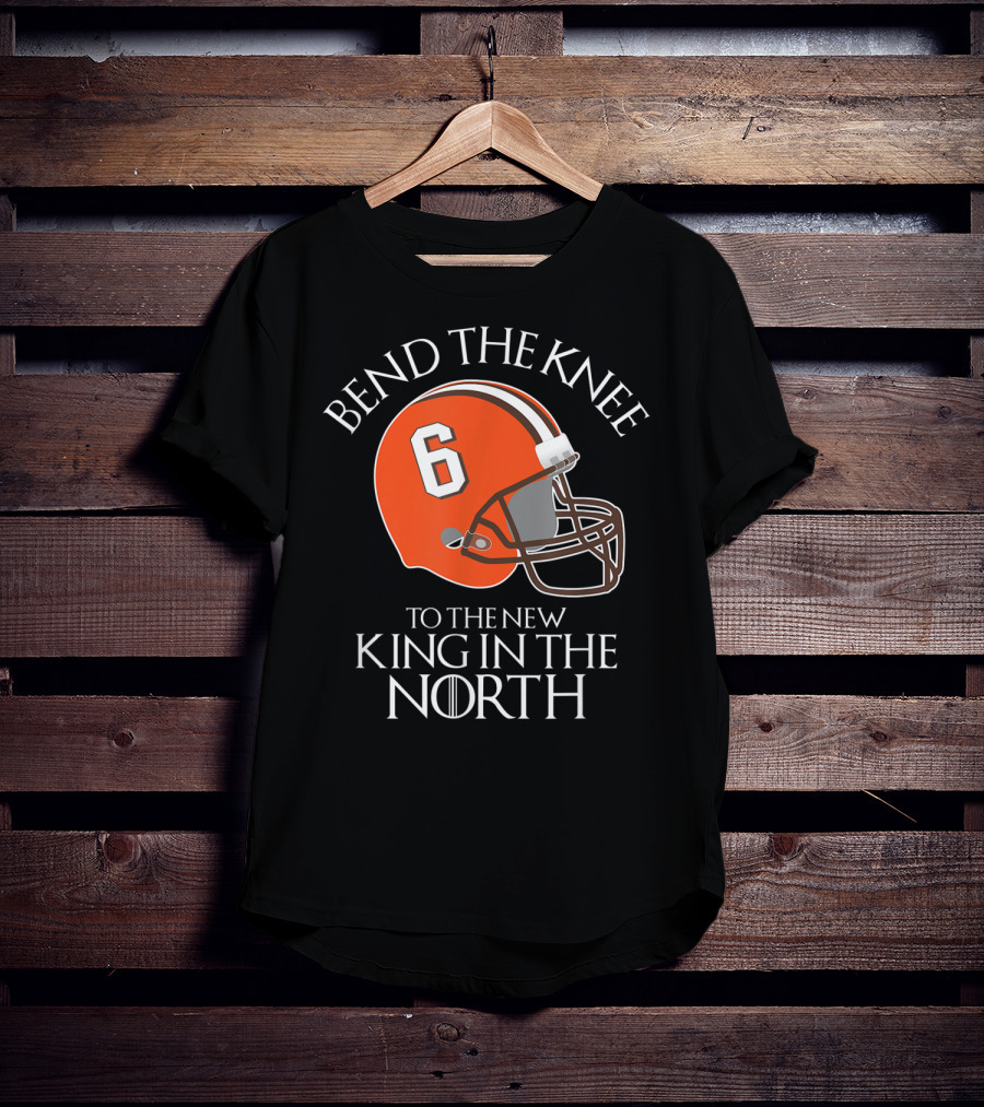 Bend The Knee 6 King In The North Football Helmet T-Shirt