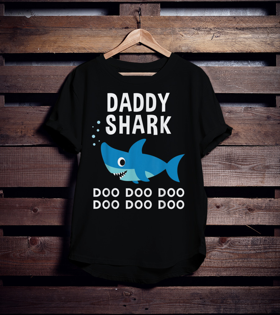 Daddy Shark Doo Doo Doo Song Lyrics Shark T-Shirt