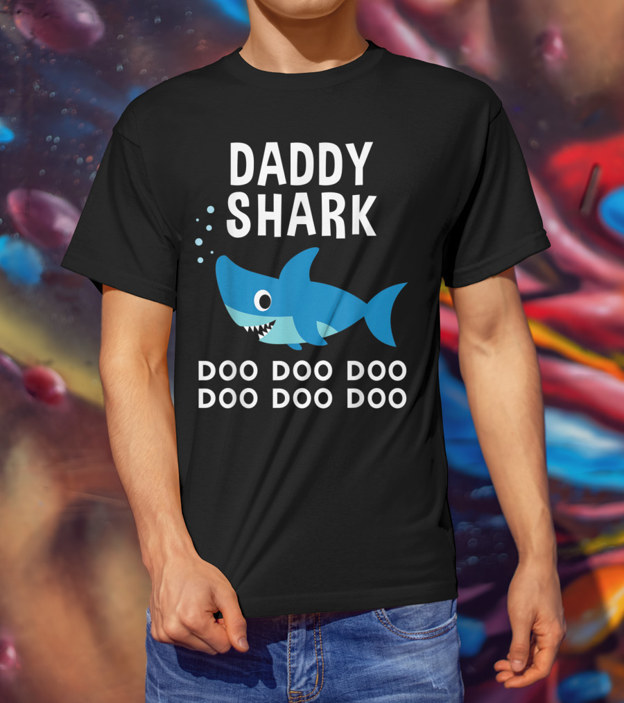 Daddy Shark Doo Doo Doo Song Lyrics Shark T-Shirt