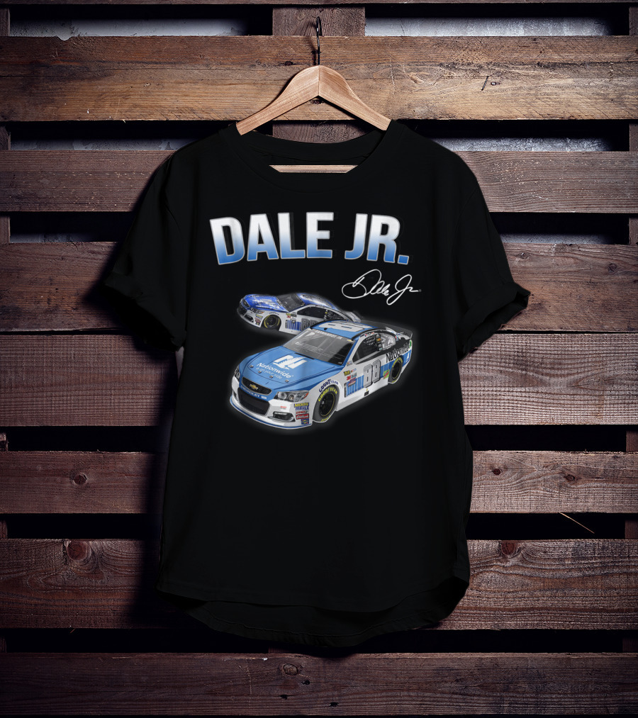 Dale Earnhardt Jr Fan For Life Nationwide Car Signature T-Shirt