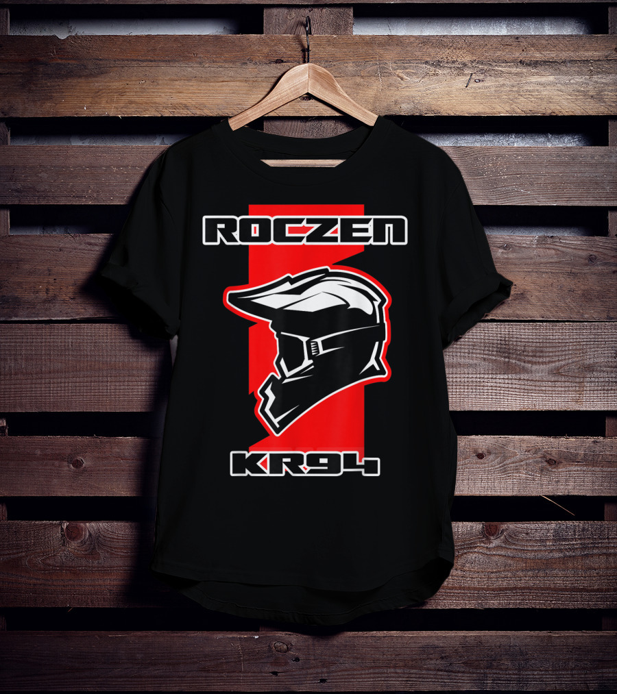 Roczen KR94 Dirt Bike Racing Red With Helmet And Goggles T-Shirt