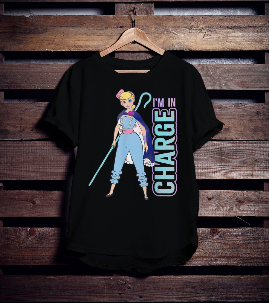 Disney Pixar Toy Story 4 Bo Peep I'm In Charge Character Pose T-Shirt