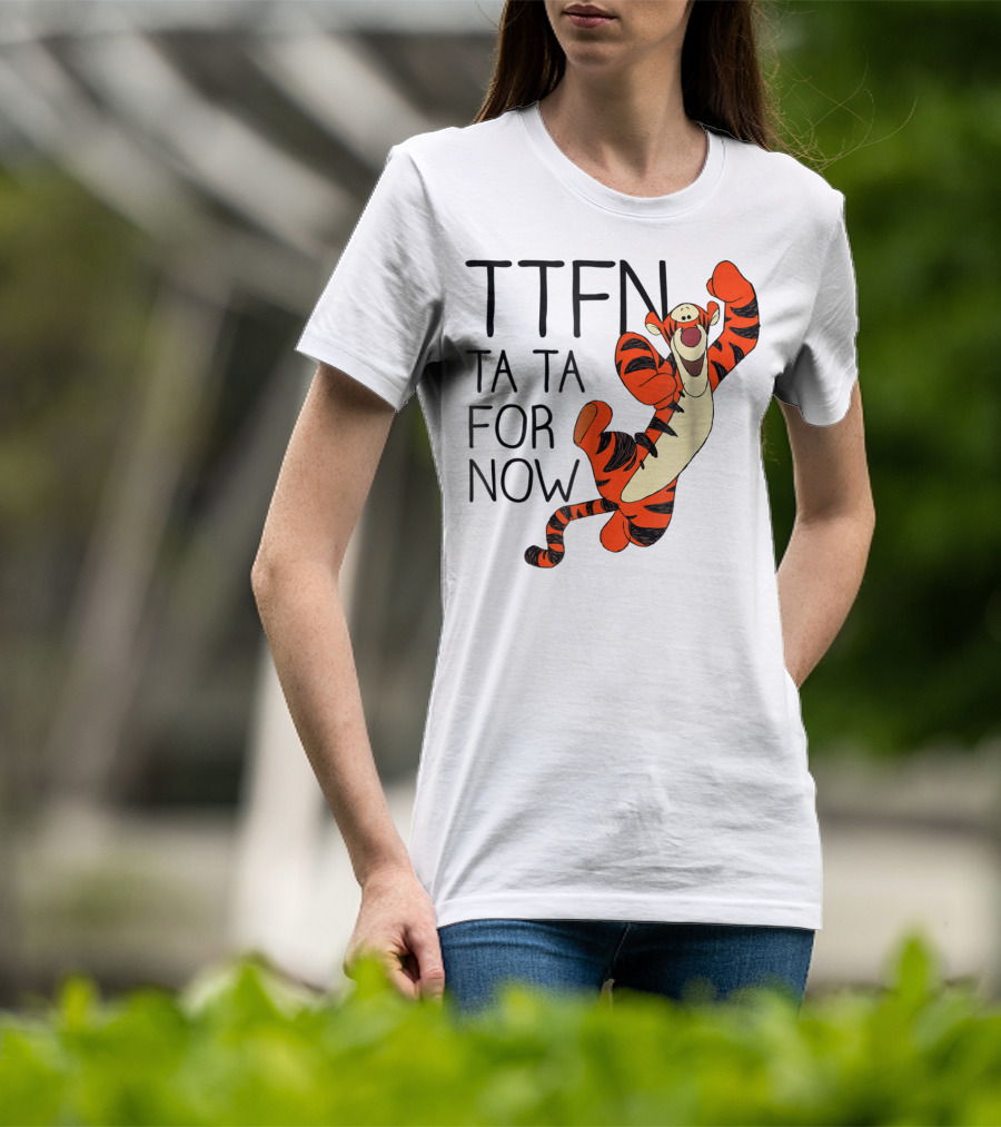 Disney Winnie The Pooh Tigger TTFN Ta Ta For Now T-Shirt