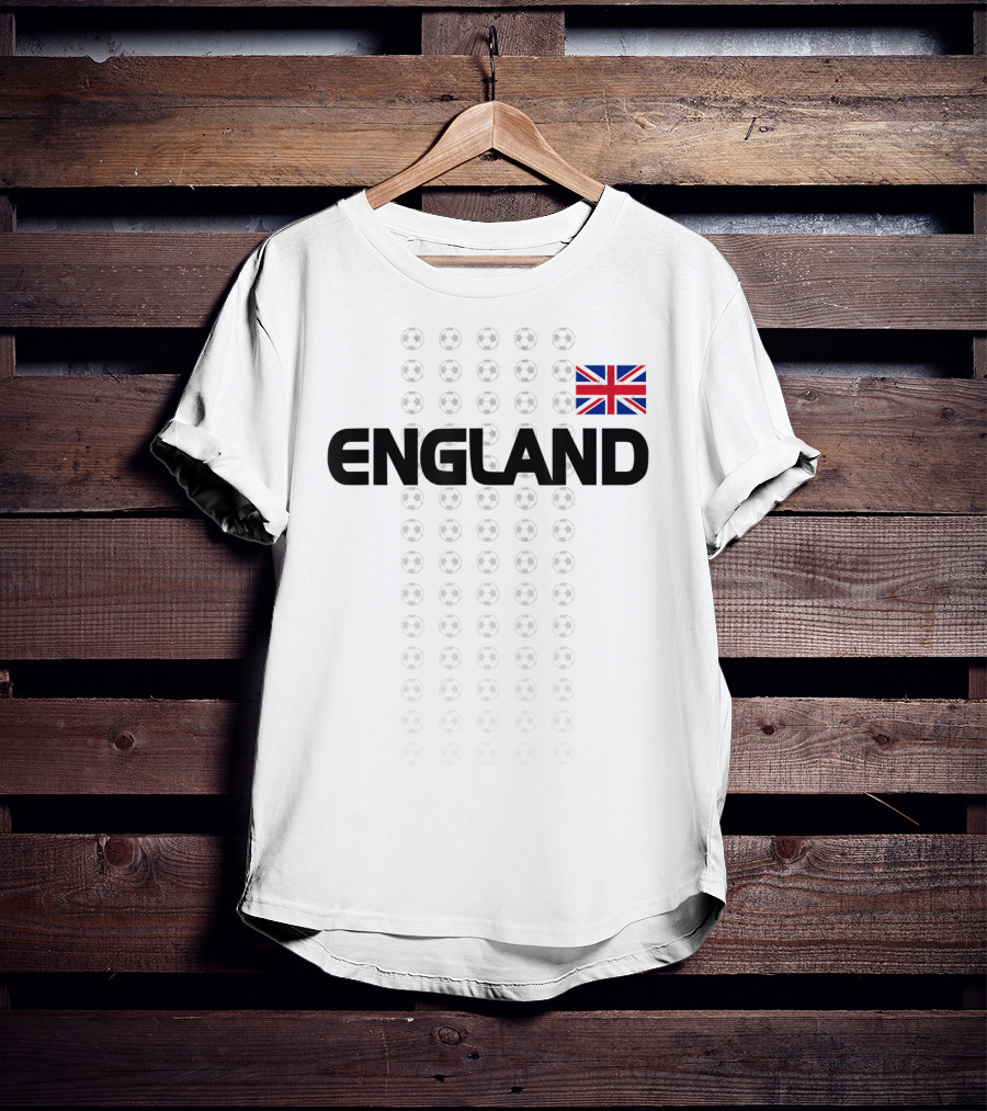 England Soccer English National Team Fan Flag T-Shirt