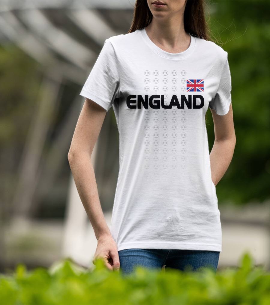 England Soccer English National Team Fan Flag T-Shirt