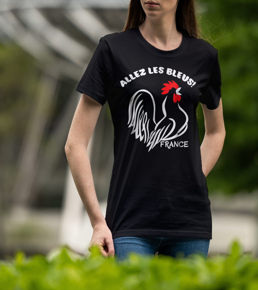 Allez Les Bleus France Soccer Football World Jersey T-Shirt