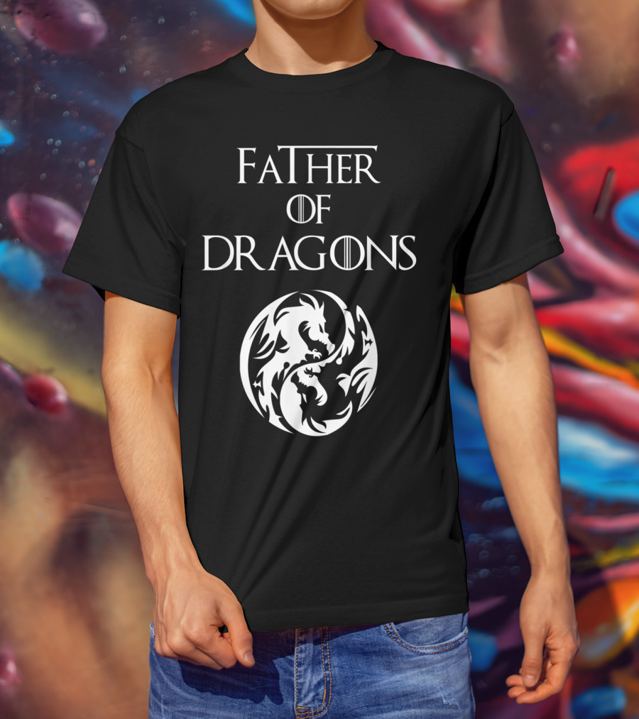 Father Of Dragons Yin Yang T-Shirt