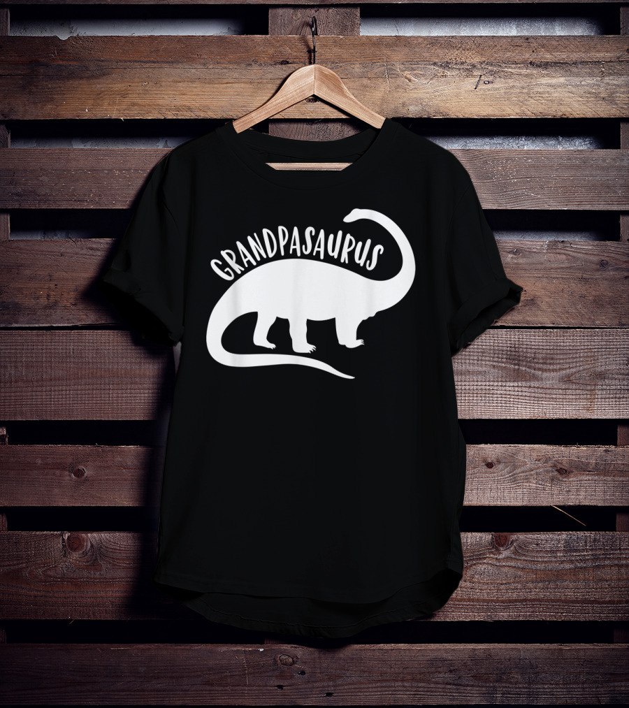 Grandpasaurus Dad Promoted To Dino Grandpa Dinosaur T-Shirt