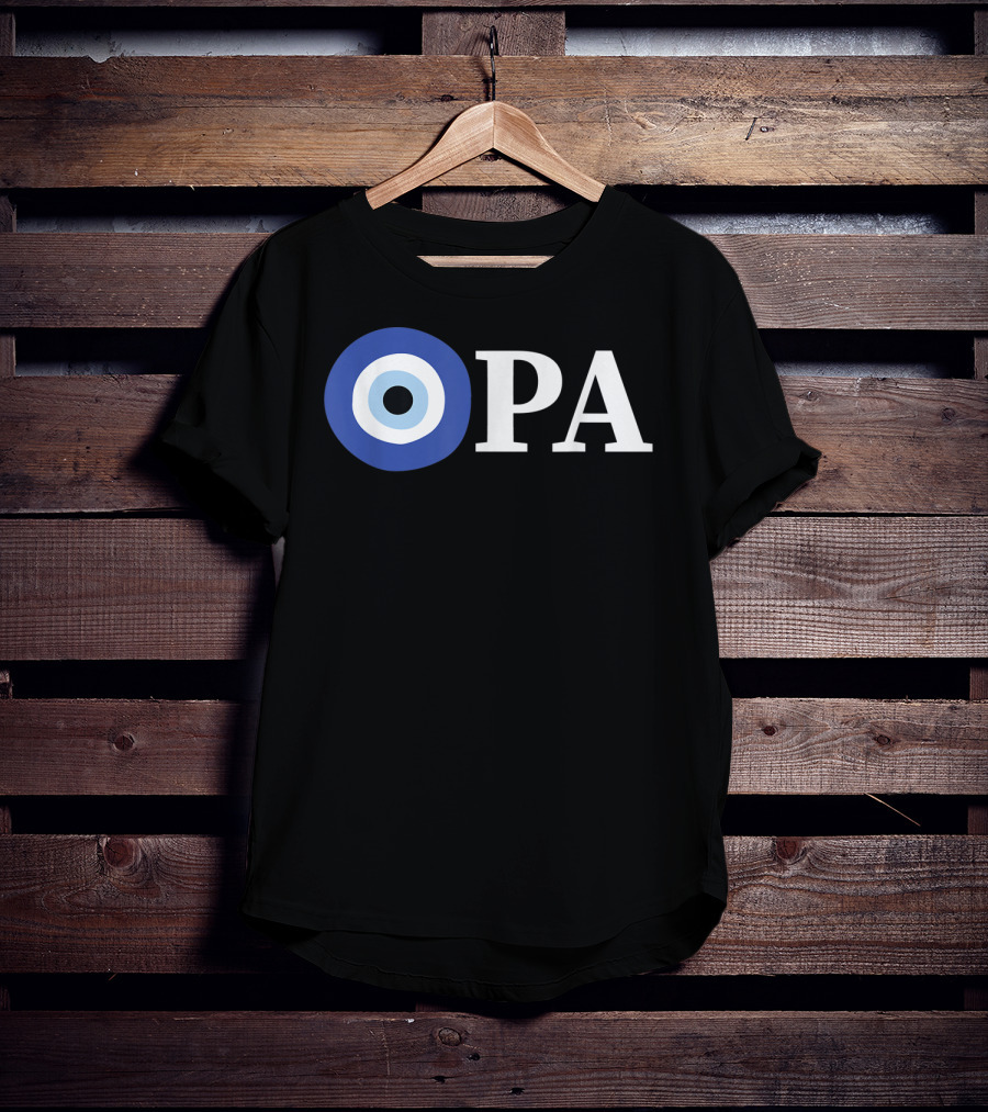 OPA Greek Pride Evil Eye T-Shirt