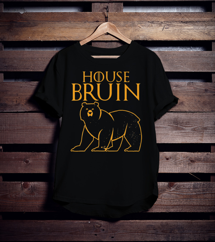 House Bruin Bear With Game Of Thrones Style Letters T-Shirt